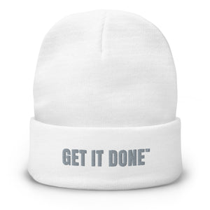 Get It Done Beanie (White)