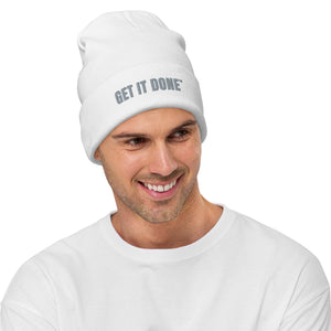 Get It Done Beanie (White)